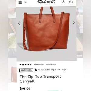 Madewell Zip Top Transport Carry-all